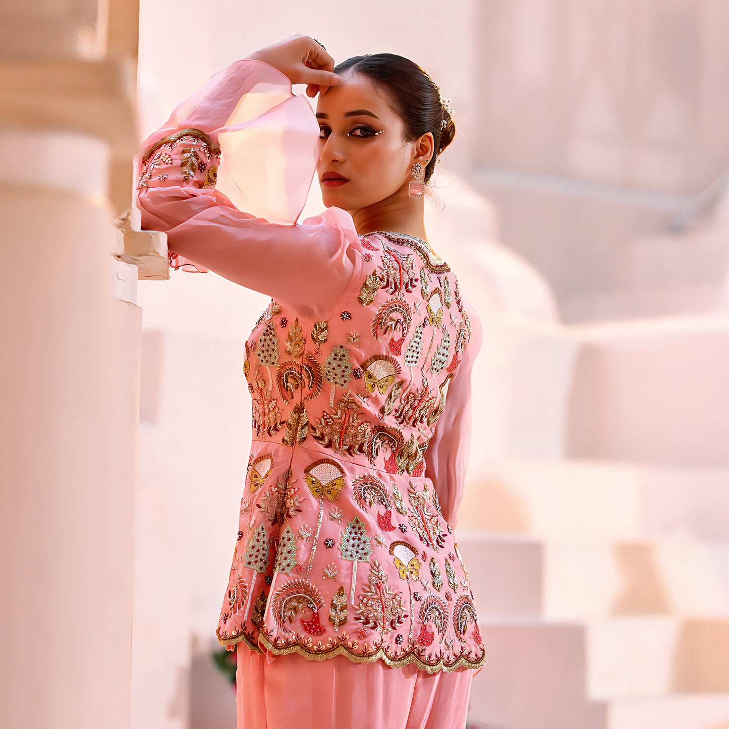 Pink Peplum