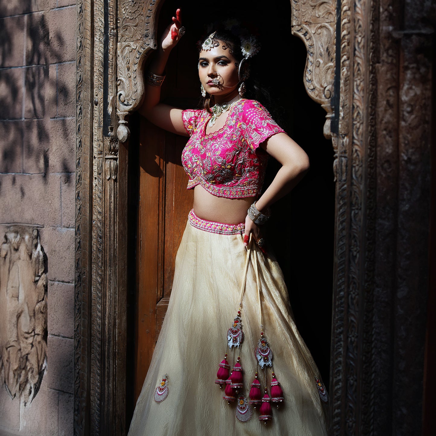 Golden Crush Lehenga Set