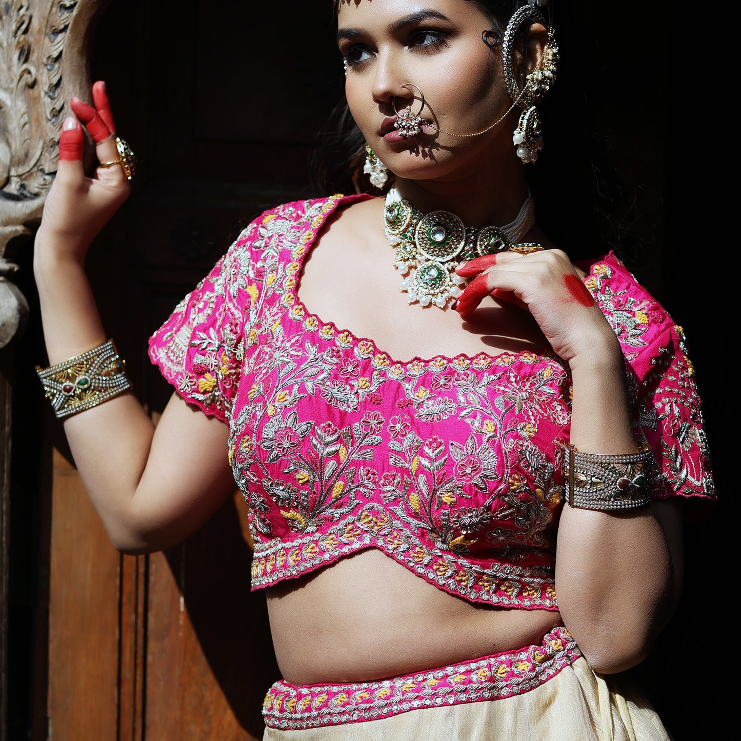 Golden Crush Lehenga Set