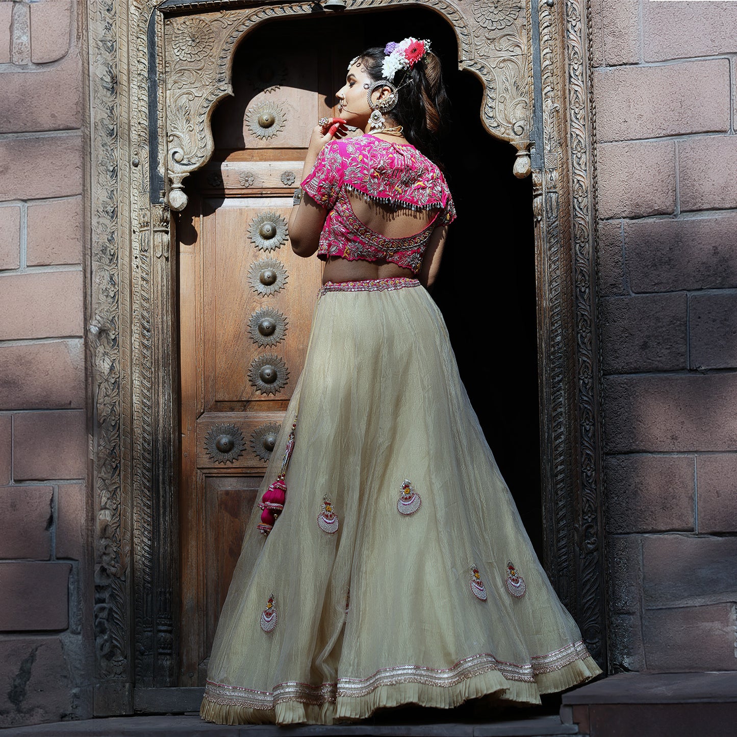 Golden Crush Lehenga Set