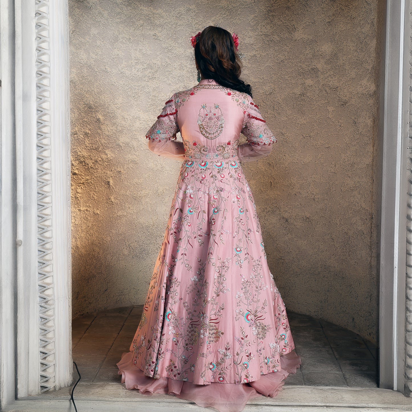Pink Dupion Jacket