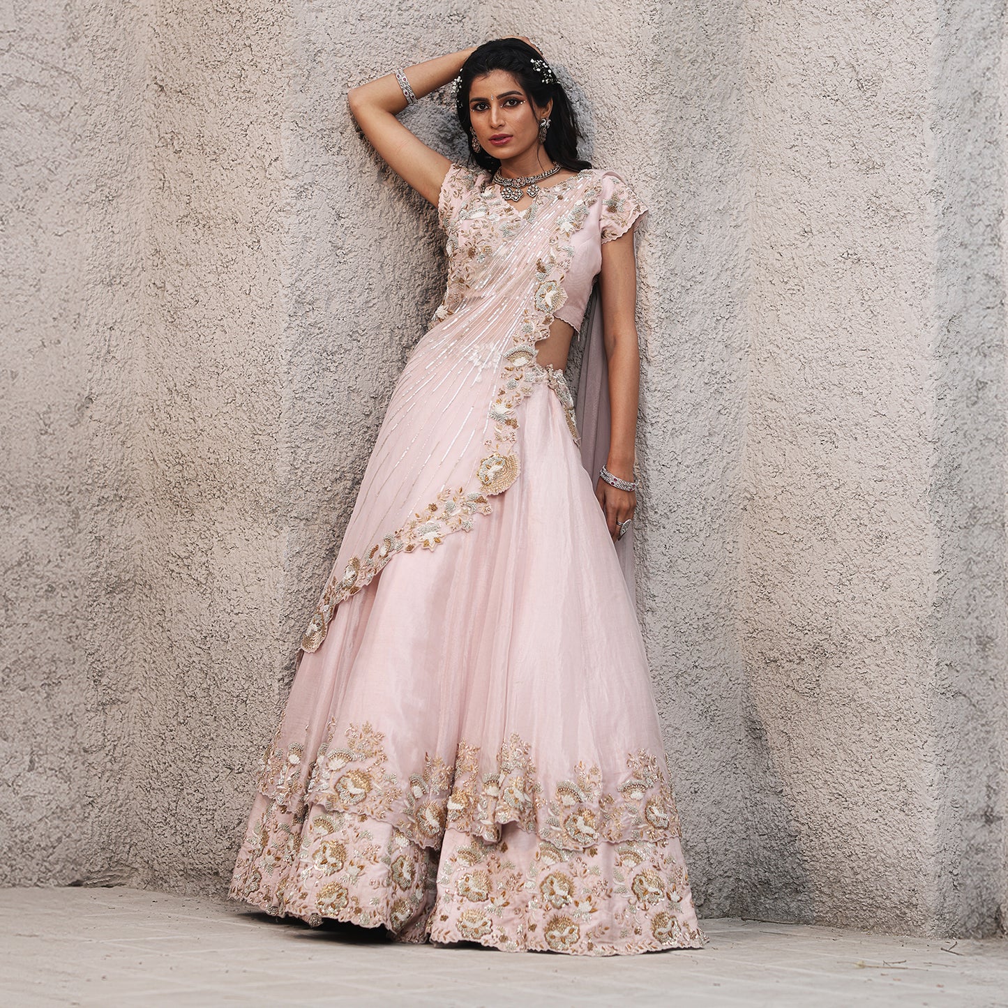 Pink Tissue Double Layer Drape