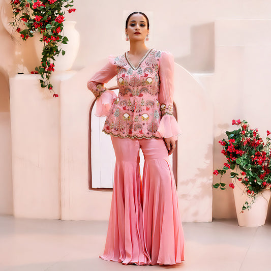 Pink Peplum