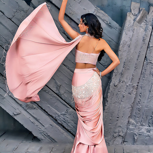 Pearl Drape Saree