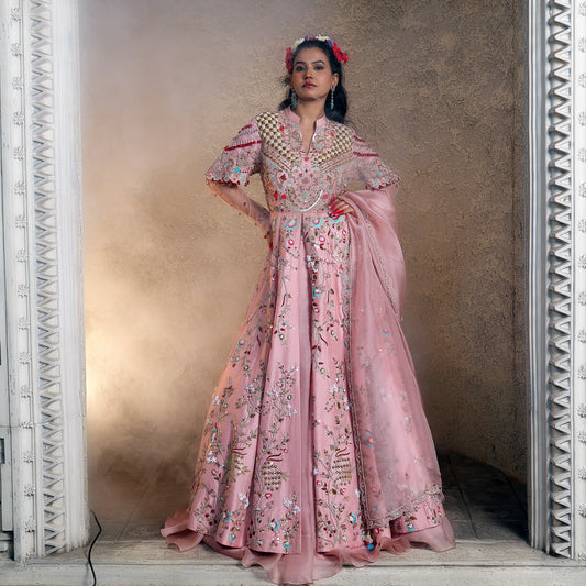 Pink Dupion Jacket
