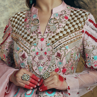 Pink Dupion Jacket