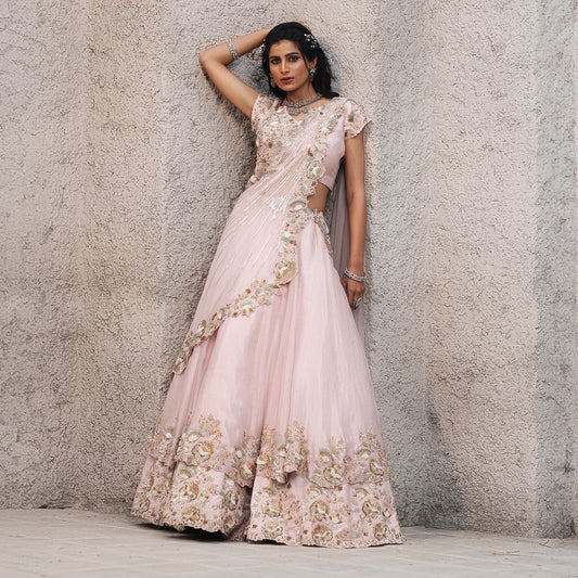 Pink Tissue Double Layer Drape