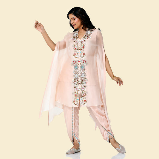 Peach Cape Kaftan