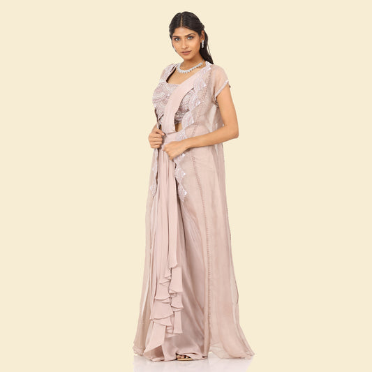 3D Cape Saree